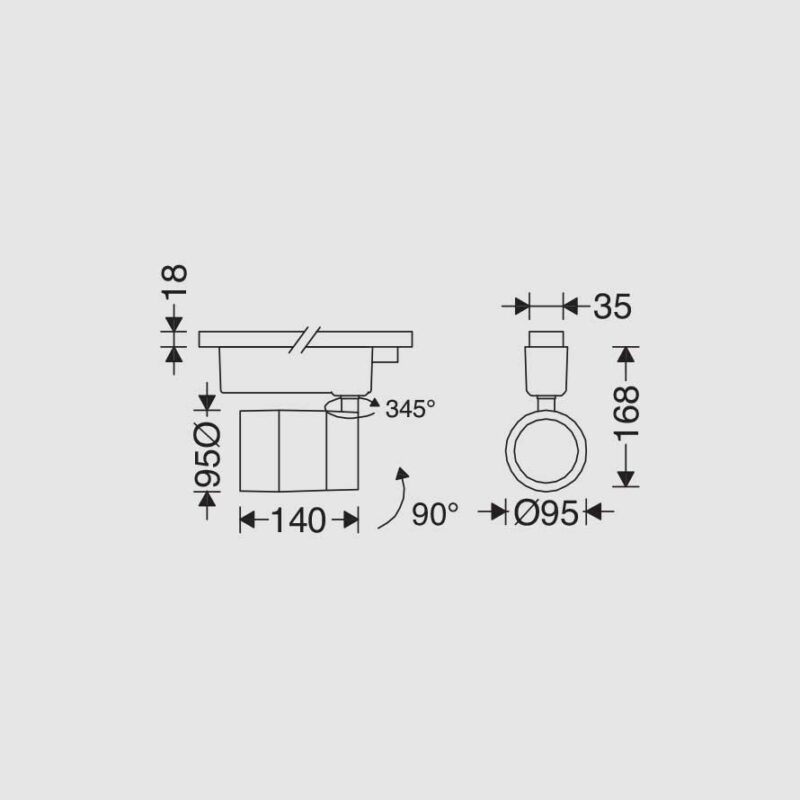 چراغ-ریلی-مدل-نواترن-مازی-نور-32-وات-MAZI-NOOR-LED-NOVATREN-light-32w